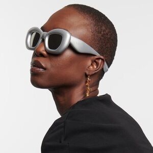 New! Loewe Silver Sunglasses LW40117I 20C, Authentic